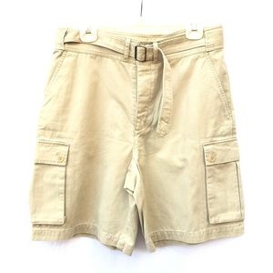 12 Tan Lauren Ralph Lauren Cargo Belted Shorts Women’s Casual